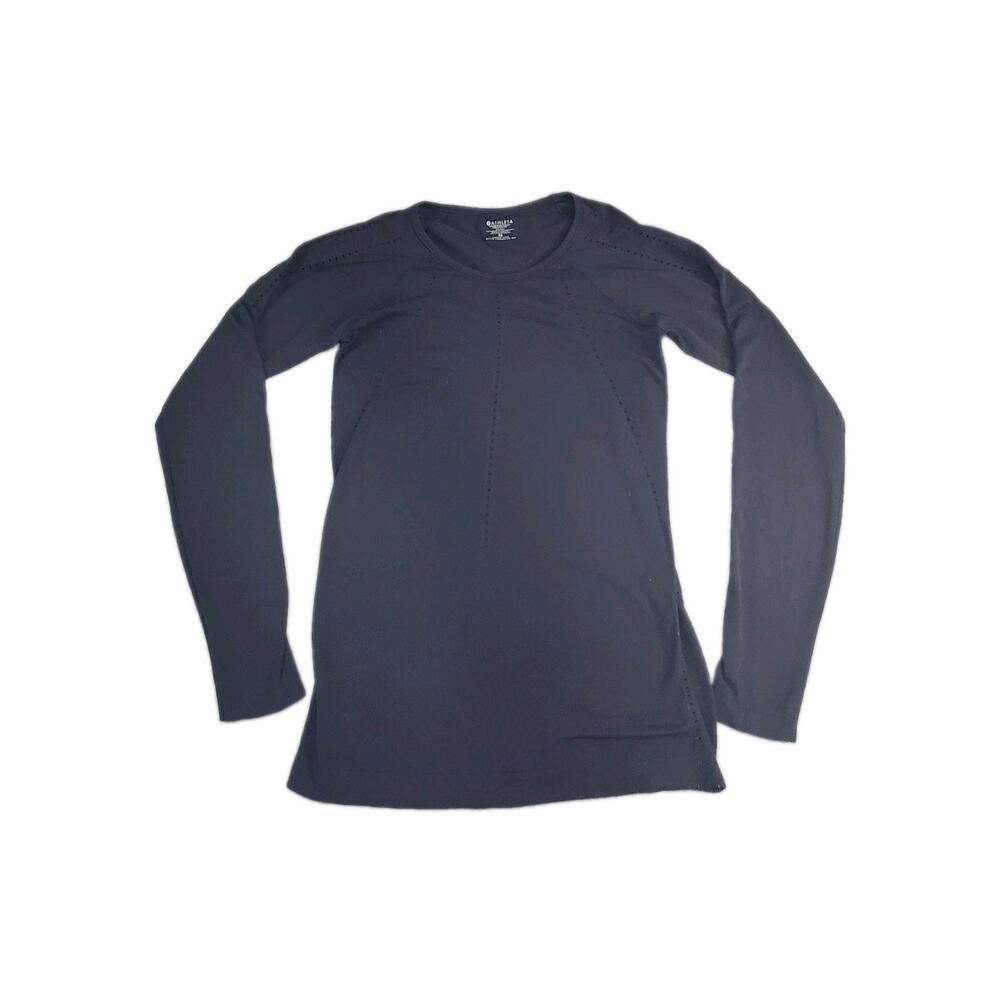 Athleta Shirt Womens Sz XS Ultimate Train Long Sleeve Performance Athletic C28